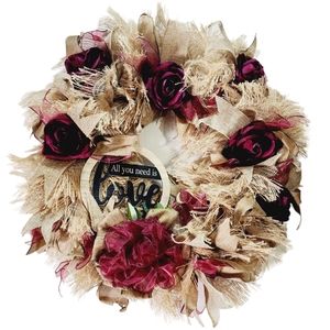 Cozy Rose Wreath.